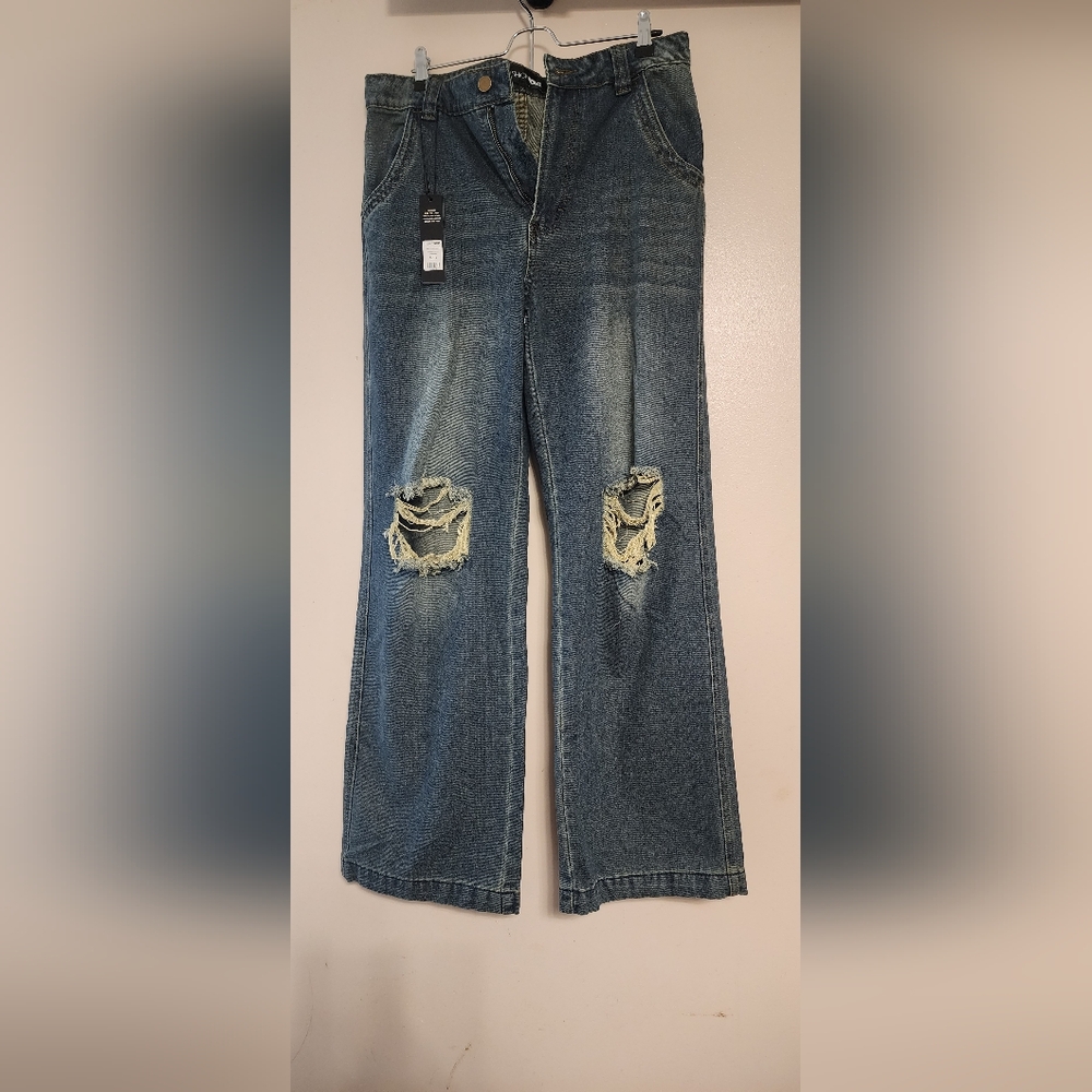 Fashion Nova Dark Wash Denim Jeans